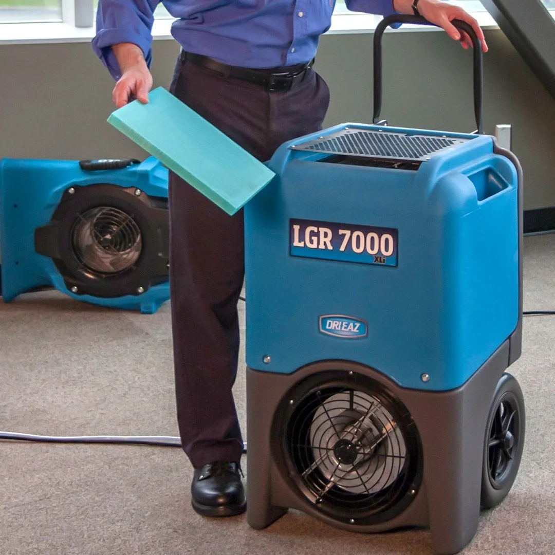 High-Performance Dri-Eaz® LGR 7000XLi Commercial Dehumidifier for Indoor Air Quality Control and Moisture Removal