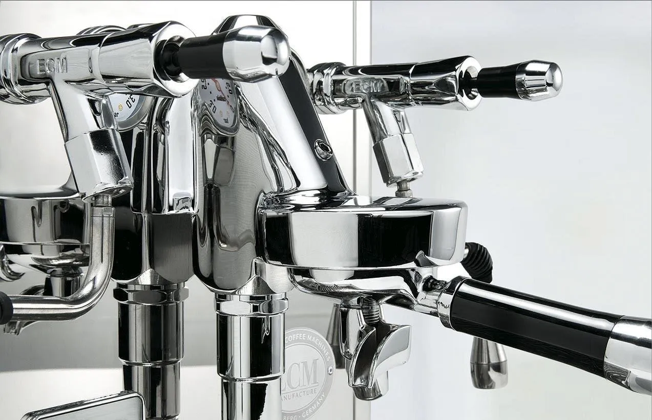 ECM Synchronika Olive Wood Espresso Machine