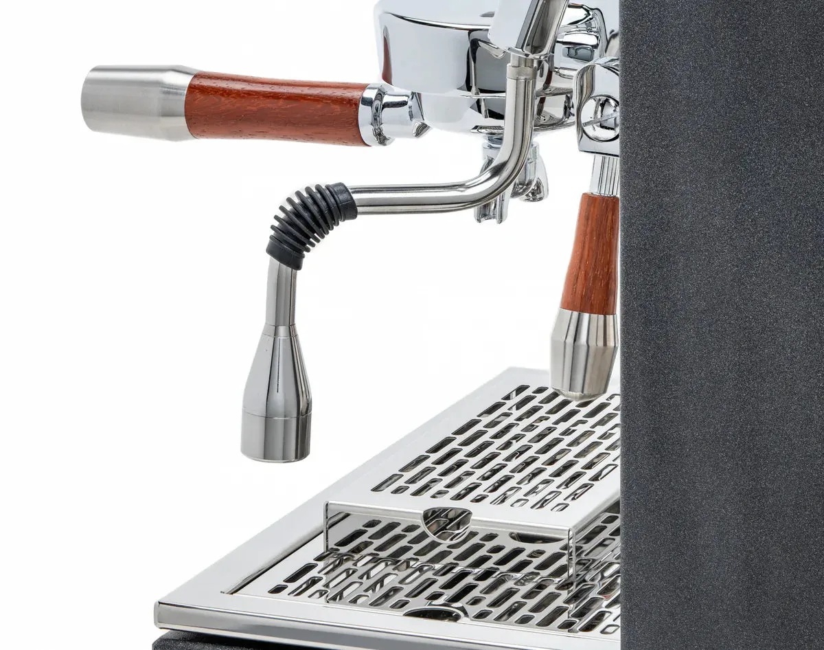 ECM Synchronika Paduak Wood and Anthracite Espresso Machine