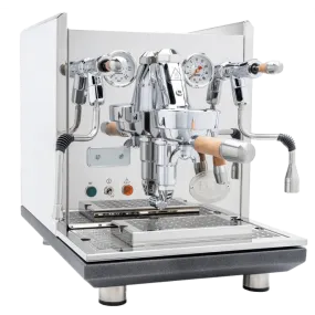 ECM Synchronika Walnut Wood and Chrome Espresso Machine