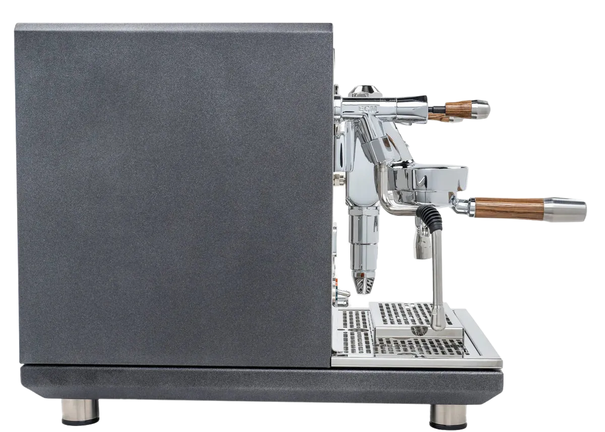 ECM Synchronika Zebra Wood and Anthracite Espresso Machine