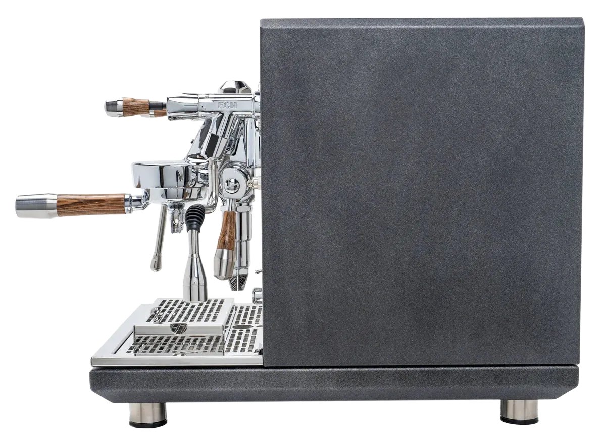 ECM Synchronika Zebra Wood and Anthracite Espresso Machine