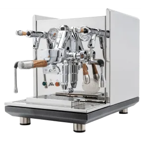 ECM Synchronika Zebra Wood and Chrome Espresso Machine