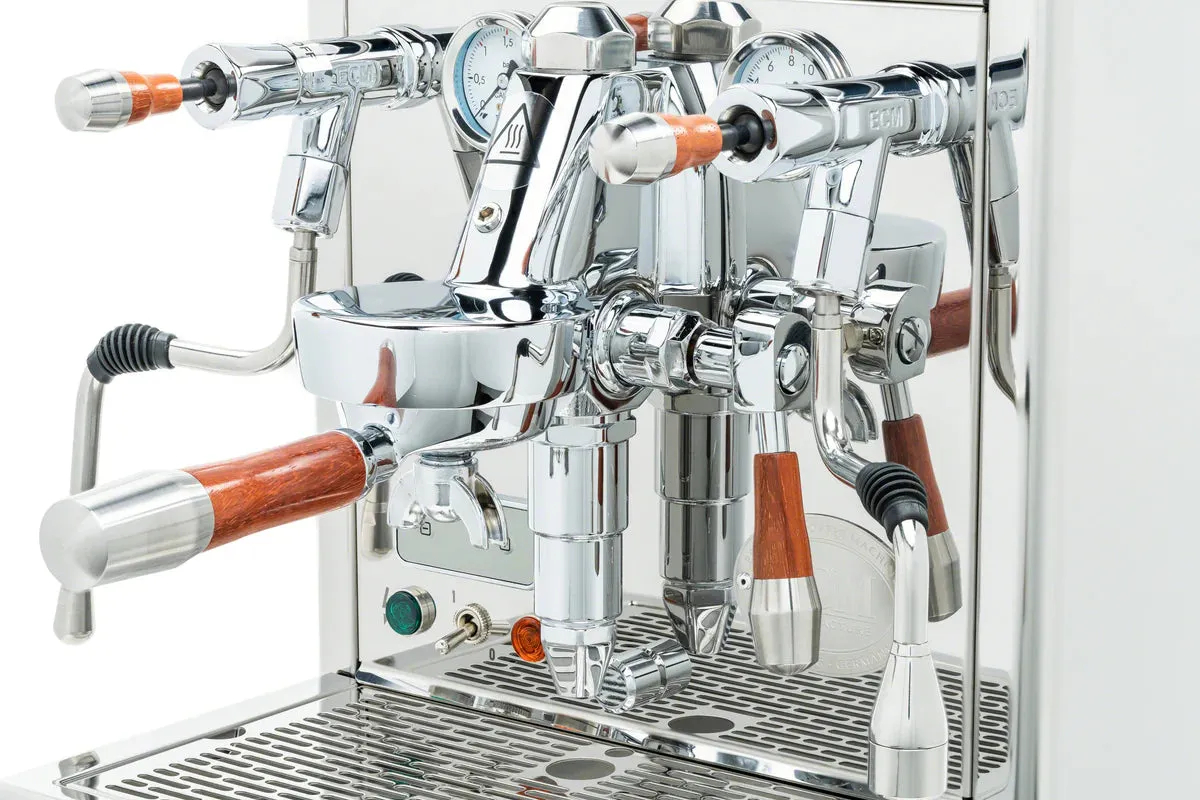 ECM Technika V Profi PID Paduak Wood Espresso Machine