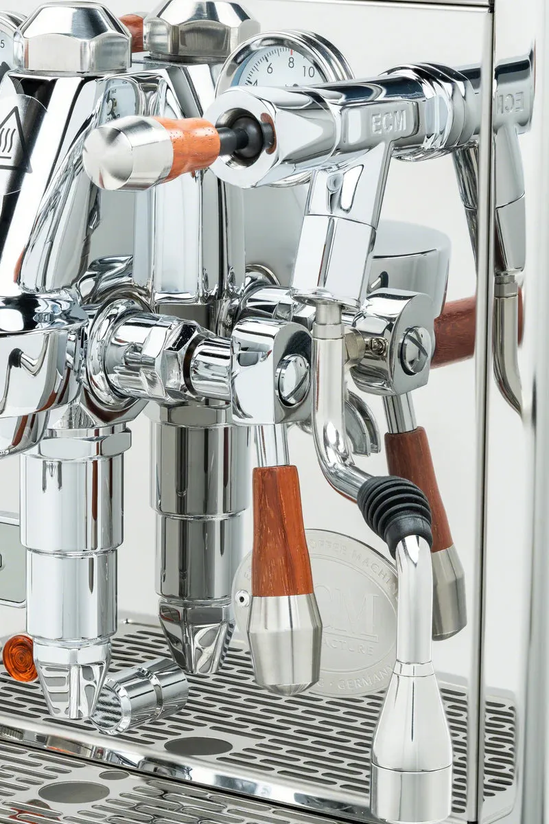 ECM Technika V Profi PID Paduak Wood Espresso Machine