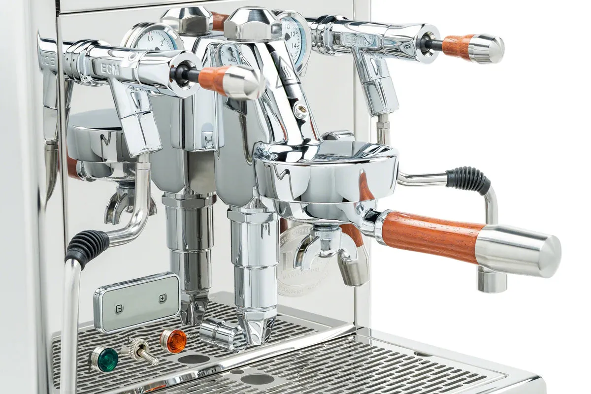 ECM Technika V Profi PID Paduak Wood Espresso Machine