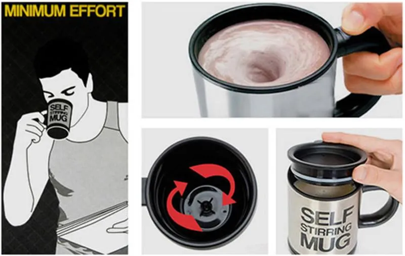 Electronic Self Stirring Travel Mug