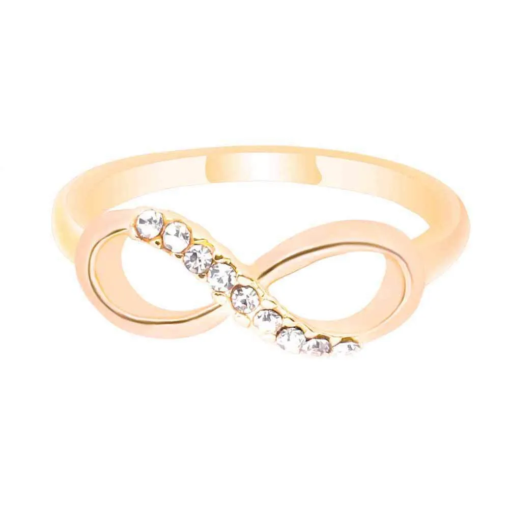 FAMSHIN Fashion pour 8 word alloy with ring all-match simple ring jewelry luxury temperament female