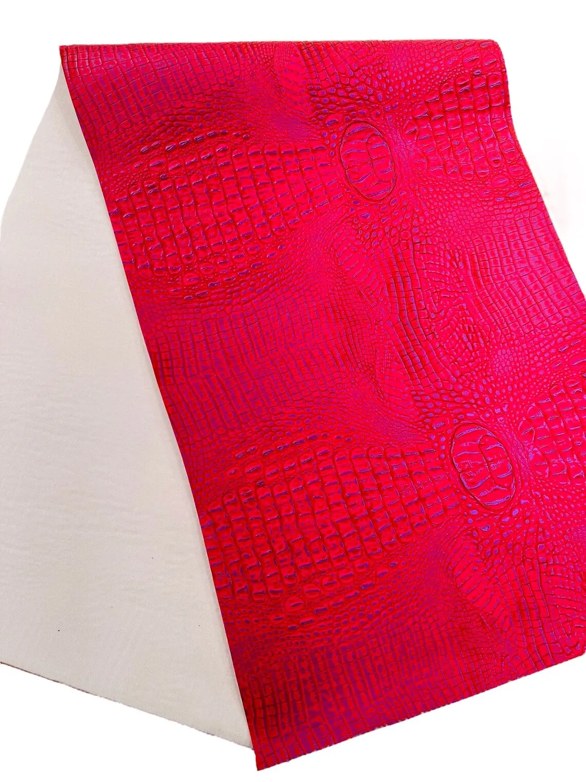Faux Alligator Print on Vinyl Fabric - High Quality Faux Animal Print Skin Vinyl Sold by Yard