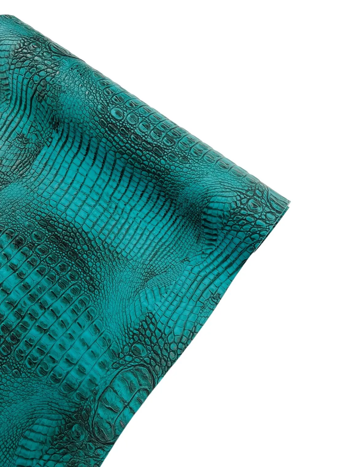 Faux Alligator Print on Vinyl Fabric - High Quality Faux Animal Print Skin Vinyl Sold by Yard