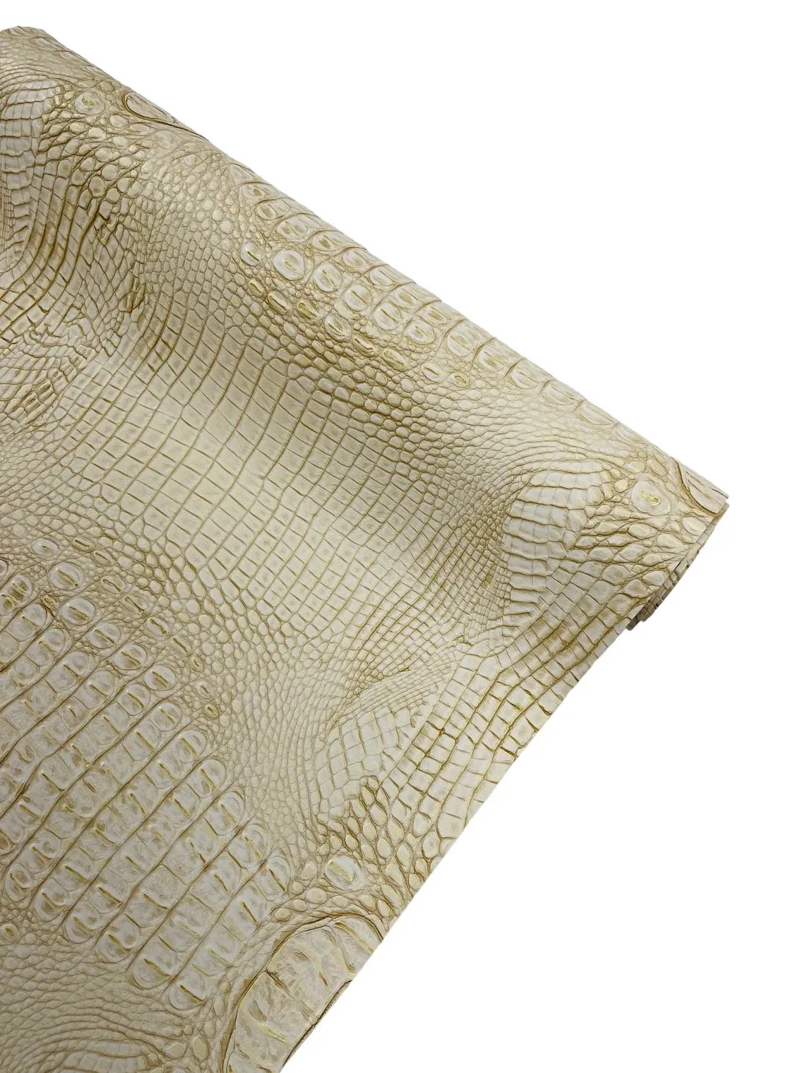 Faux Alligator Print on Vinyl Fabric - High Quality Faux Animal Print Skin Vinyl Sold by Yard
