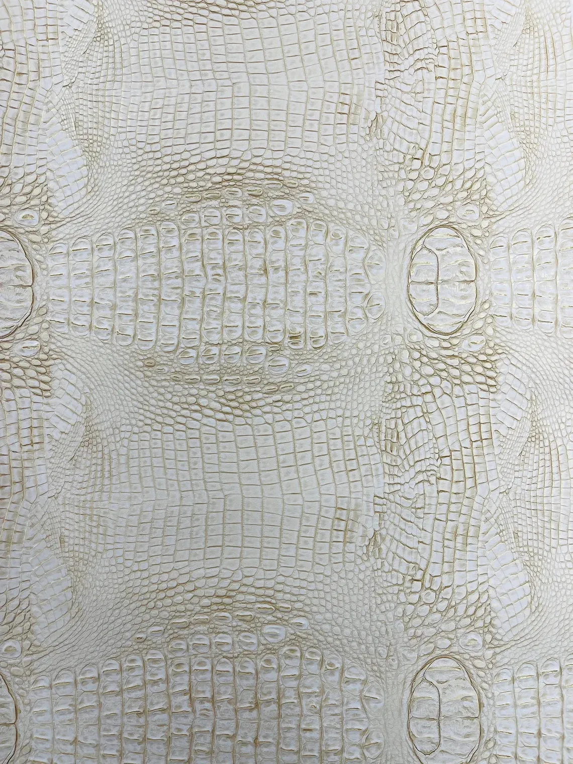 Faux Alligator Print on Vinyl Fabric - High Quality Faux Animal Print Skin Vinyl Sold by Yard