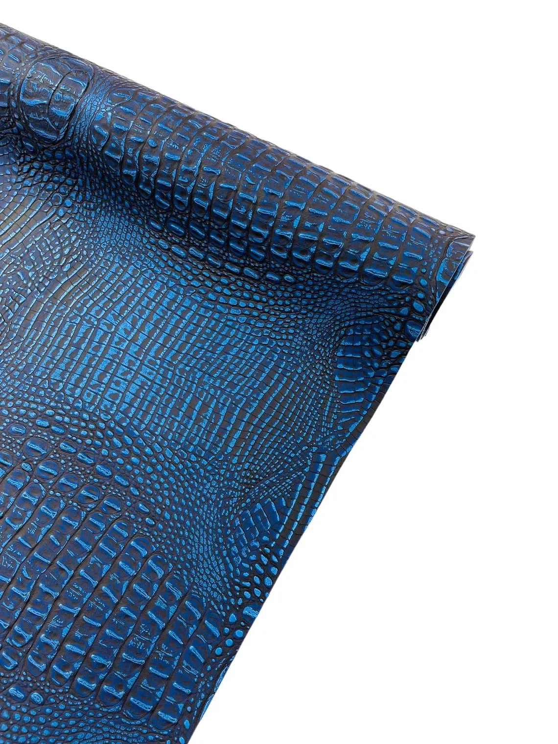 Faux Alligator Print on Vinyl Fabric - High Quality Faux Animal Print Skin Vinyl Sold by Yard