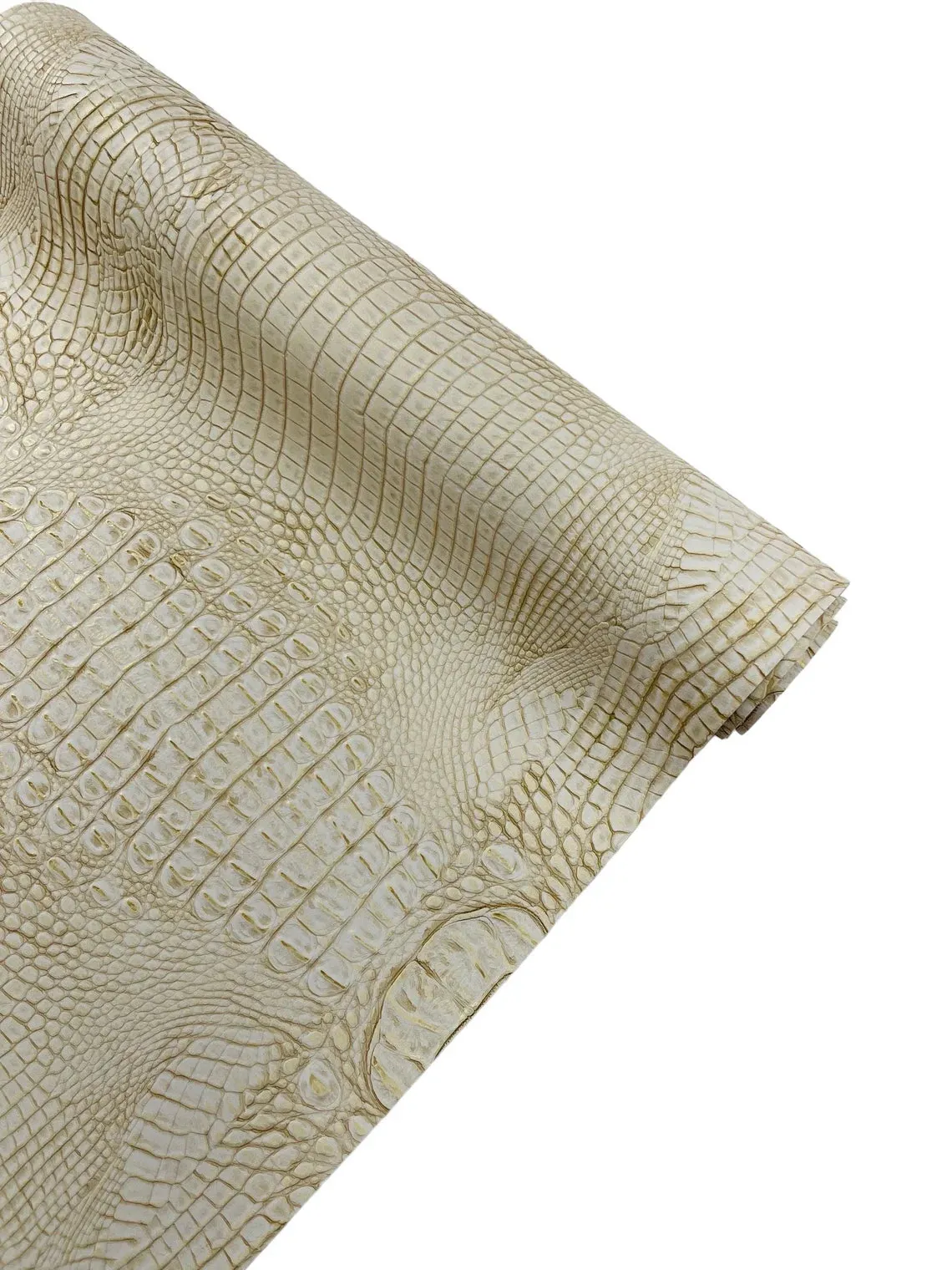 Faux Alligator Print on Vinyl Fabric - High Quality Faux Animal Print Skin Vinyl Sold by Yard