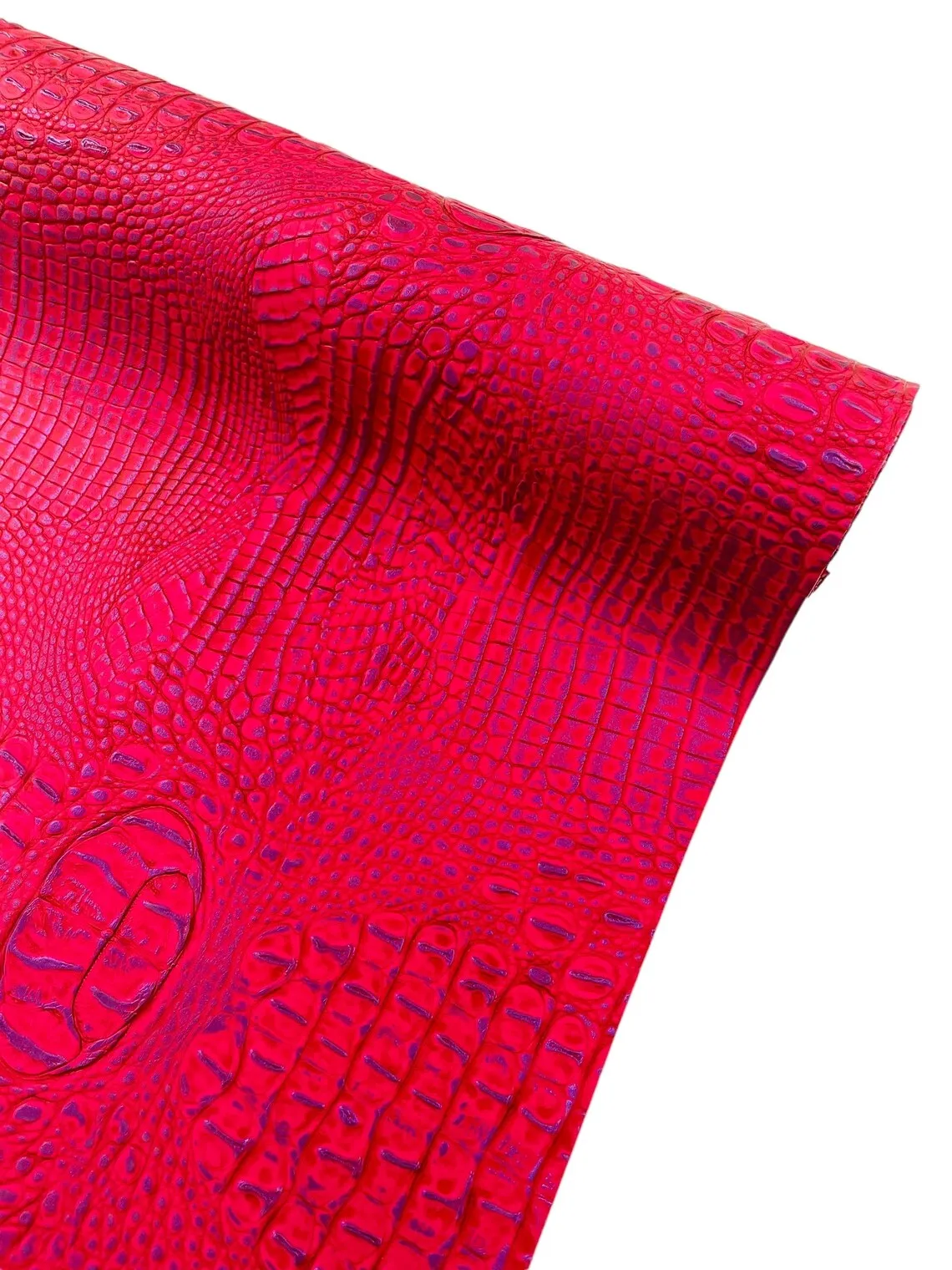 Faux Alligator Print on Vinyl Fabric - High Quality Faux Animal Print Skin Vinyl Sold by Yard