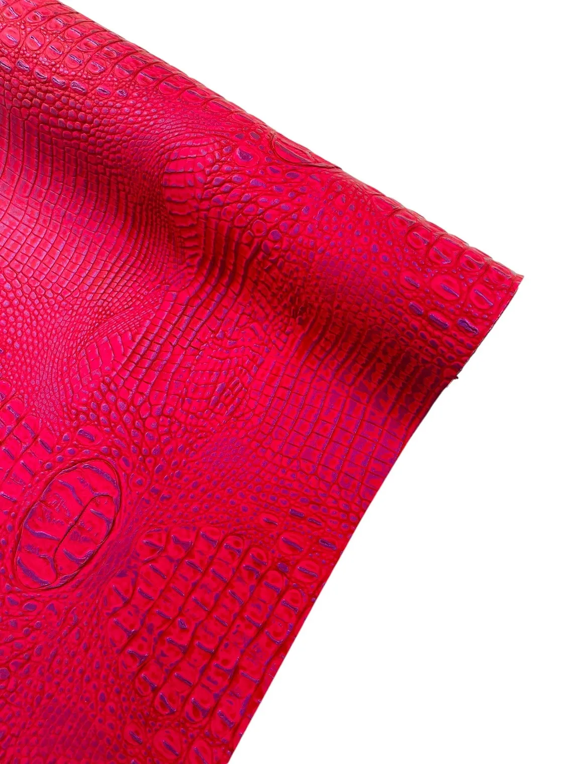 Faux Alligator Print on Vinyl Fabric - High Quality Faux Animal Print Skin Vinyl Sold by Yard