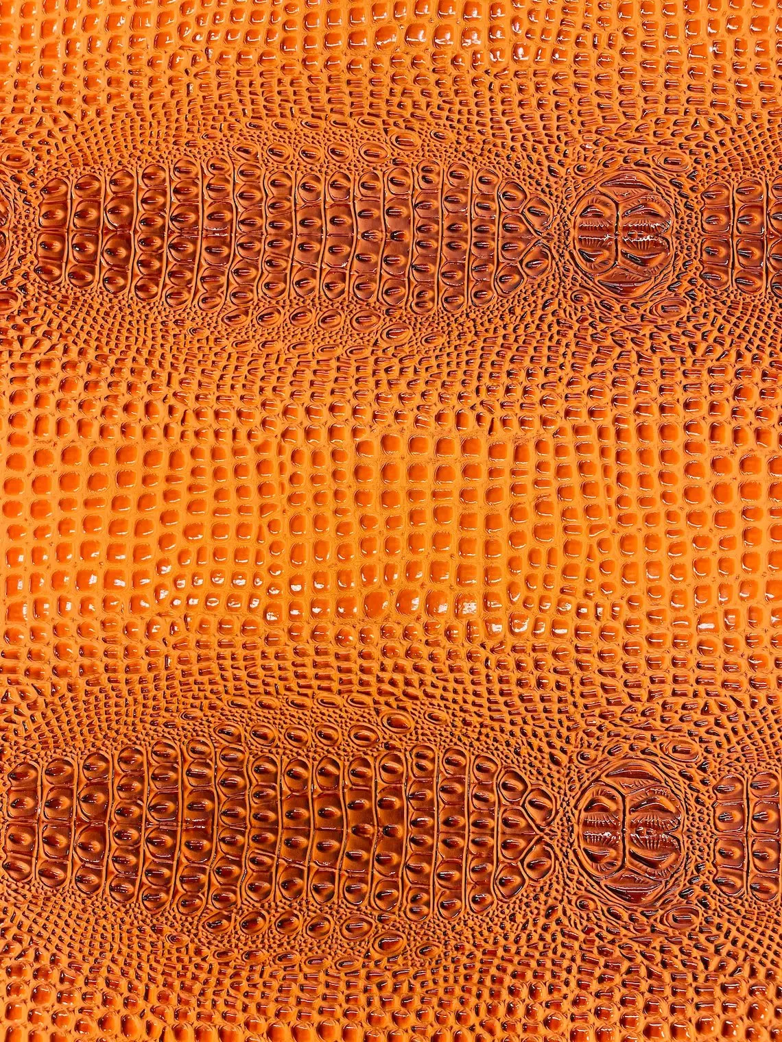 Faux Shiny Gator Print on Vinyl Fabric - High Quality Faux Animal Print Skin Vinyl Sold by Yard