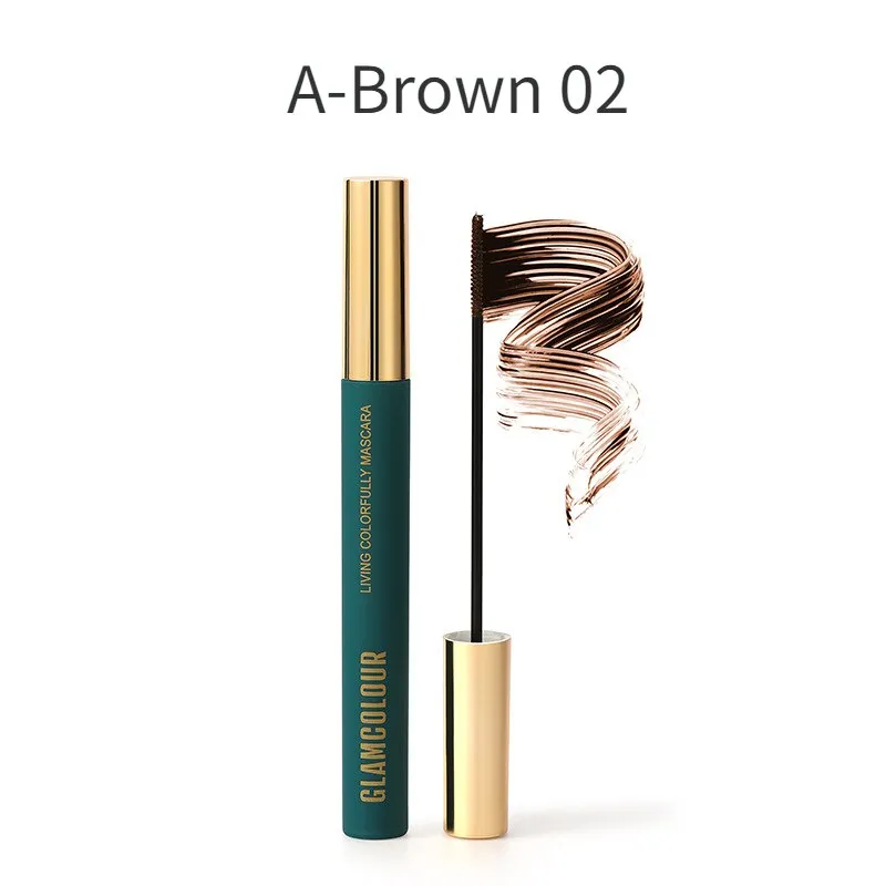 Flytonn 4 Color Fine Brush Mascara Color Fine Brush 3D Mascara Lasting and Not Easy To Smudge Cosmetics Blue Black Mascara