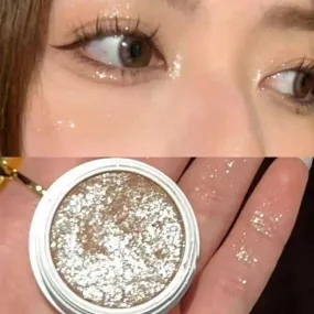 Flytonn Gorgeous Glitter Eyeshadow Earth Tones Long Lasting Waterproof Eyeshadow Pearlescent Glitter Shimmer Eye Shadow Makeup Cosmetics