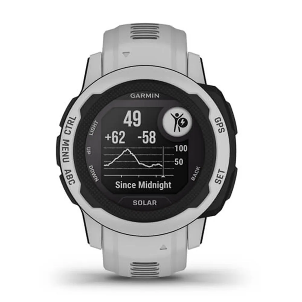 Garmin Instinct 2S Solar Mist Gray Smaller-Sized Multi-GNSS Support Watch - 010-02564-11