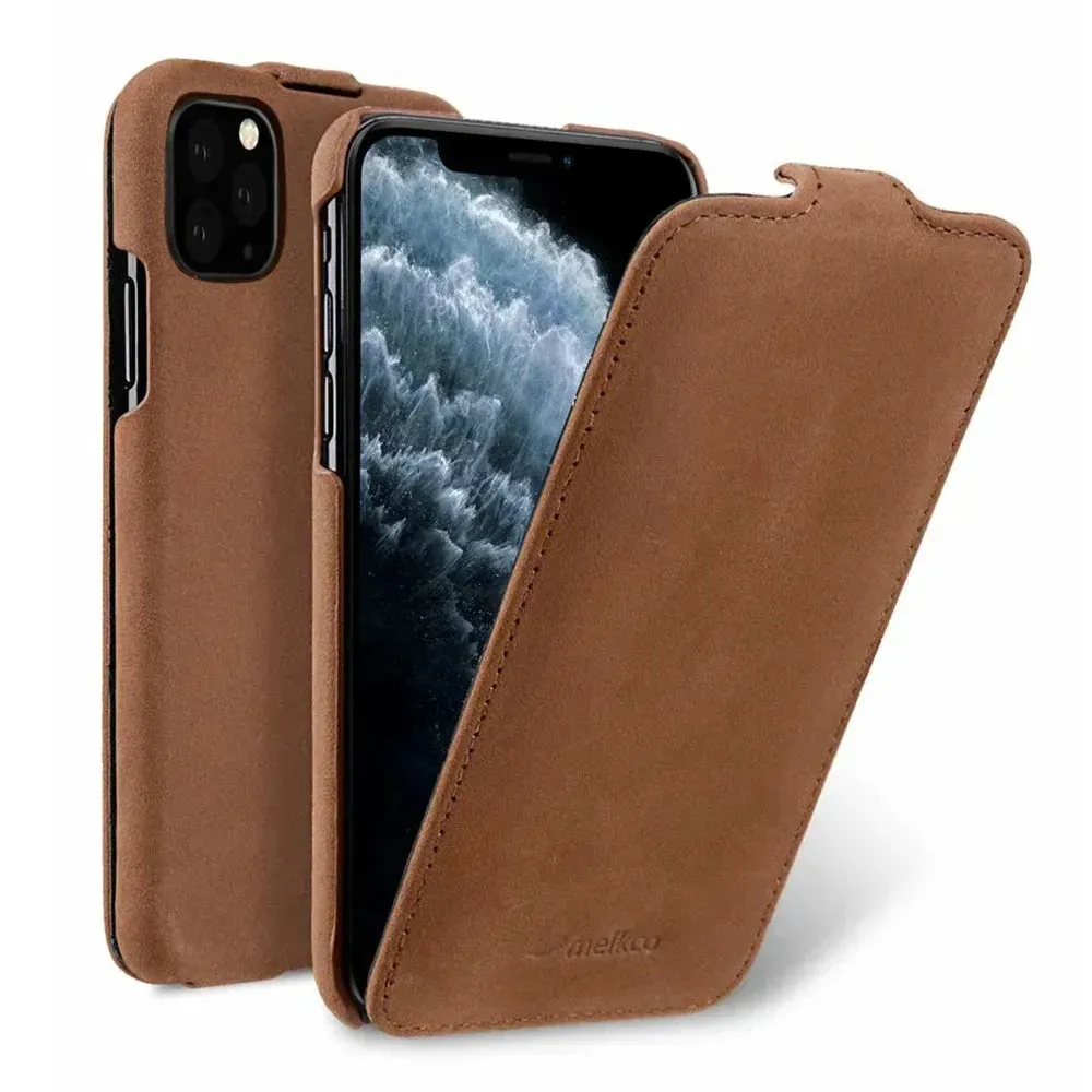Genuine Leather Case For iPhone 16 Pro Max iPhone 15 Pro14 13 12 mini Business Luxury Real Cow Flip Phone Bag Cover