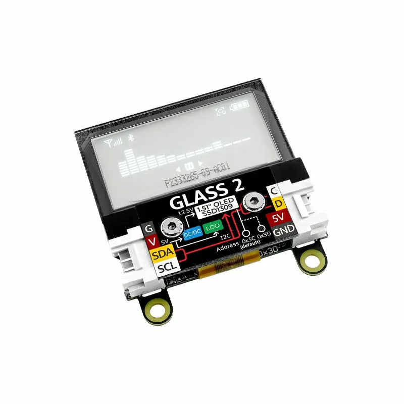 Glass 2 Unit w/ 1.51inch Transparent OLED