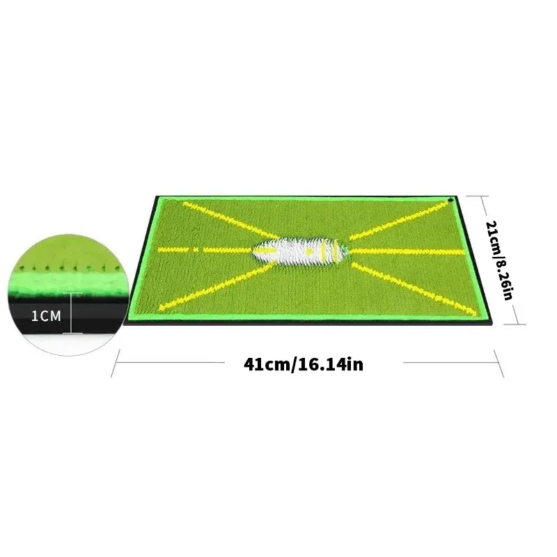 Golf Swing Practice Mat Displays Trajectory for Beginners Indoor Outdoor Trajectory Assistance for Detecting