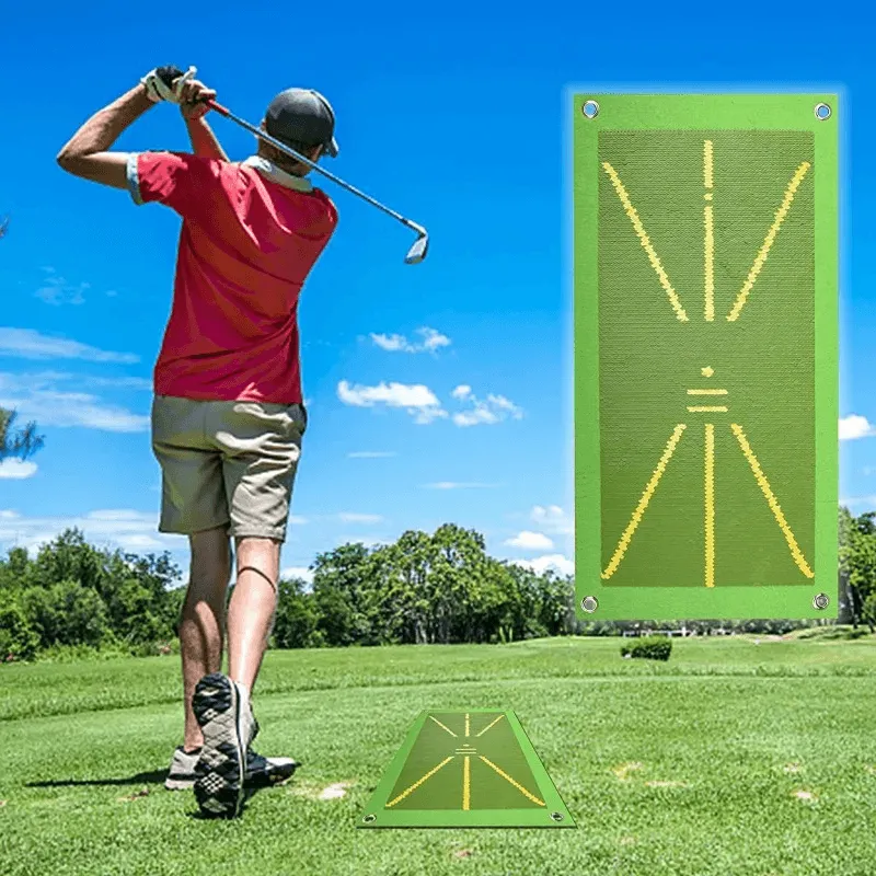 Golf Swing Practice Mat Displays Trajectory for Beginners Indoor Outdoor Trajectory Assistance for Detecting