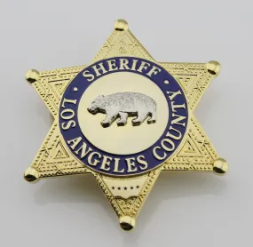 high quality ladp losangeles County, United States Deputy sheriff/sheriff bear badge Replica metal badge