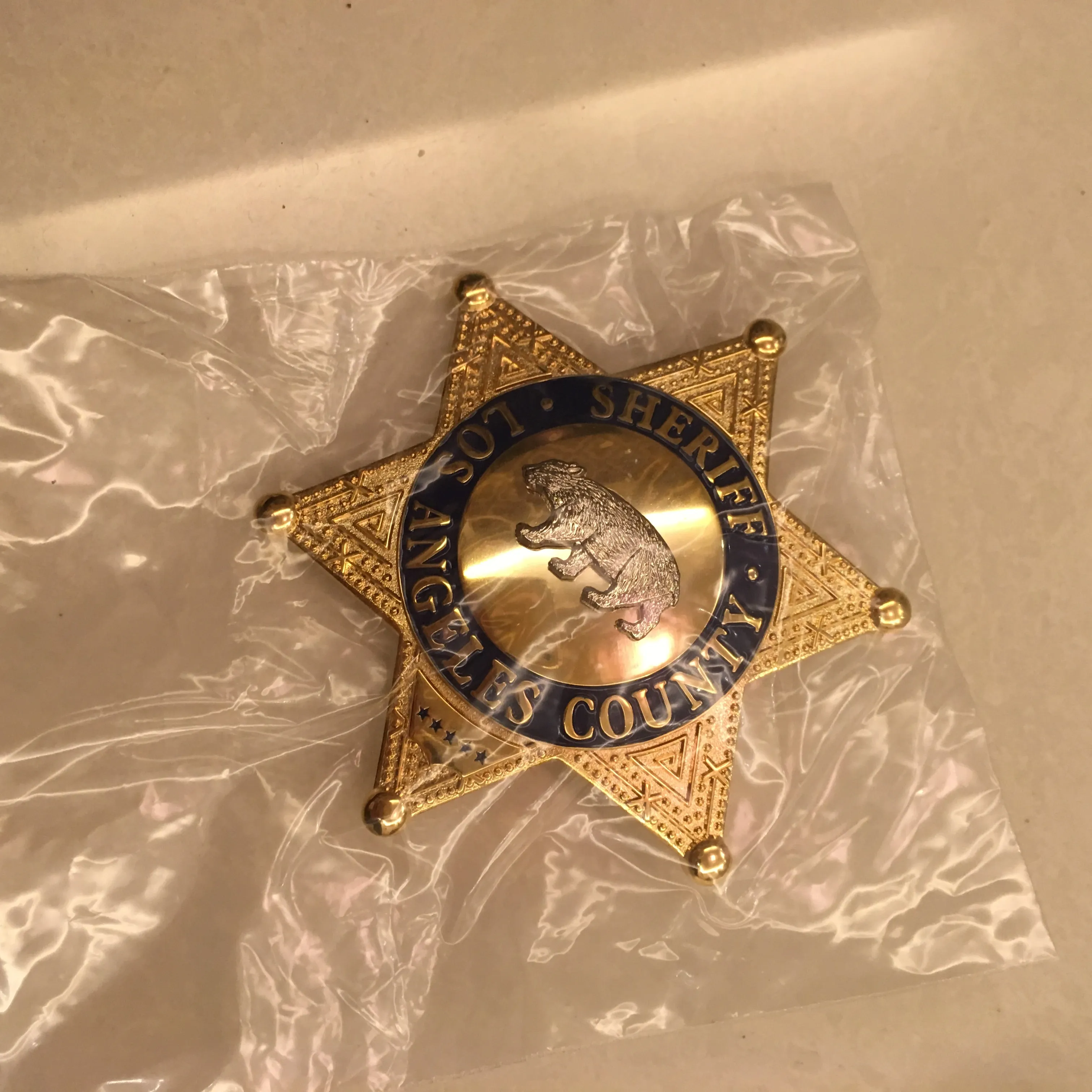high quality ladp losangeles County, United States Deputy sheriff/sheriff bear badge Replica metal badge