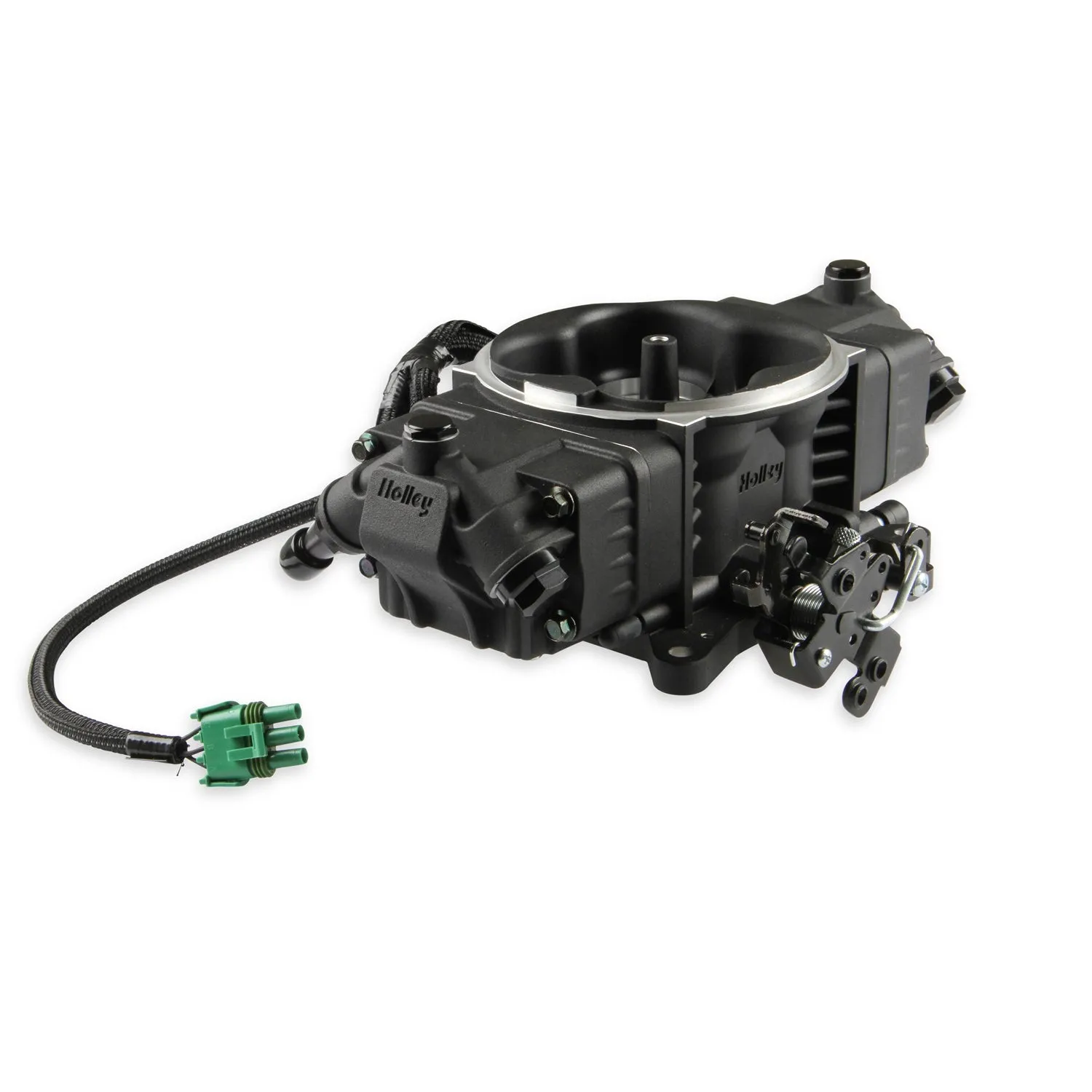 Holley EFI Terminator X Stealth Throttle Body Fuel Injection - Square Bore - Black - GM LS-Series