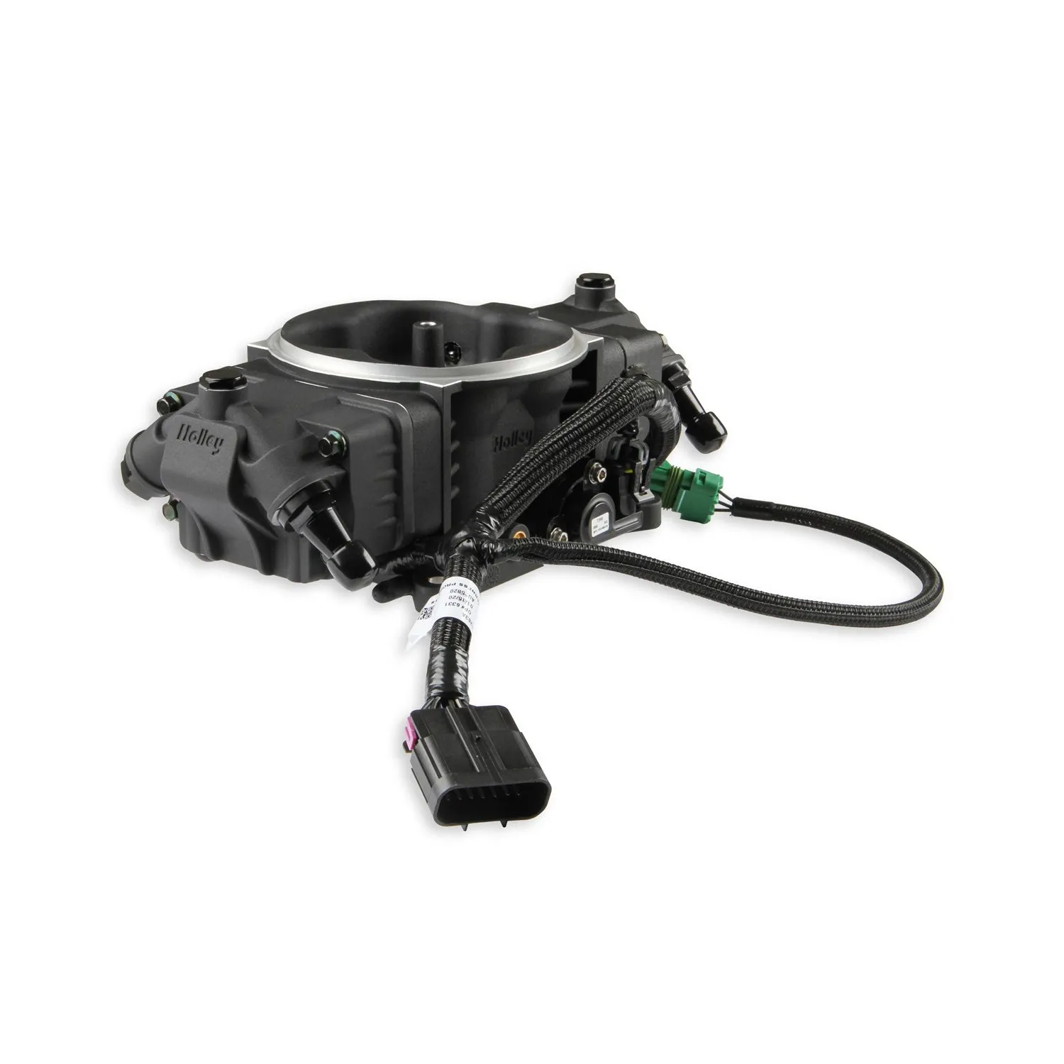 Holley EFI Terminator X Stealth Throttle Body Fuel Injection - Square Bore - Black - GM LS-Series