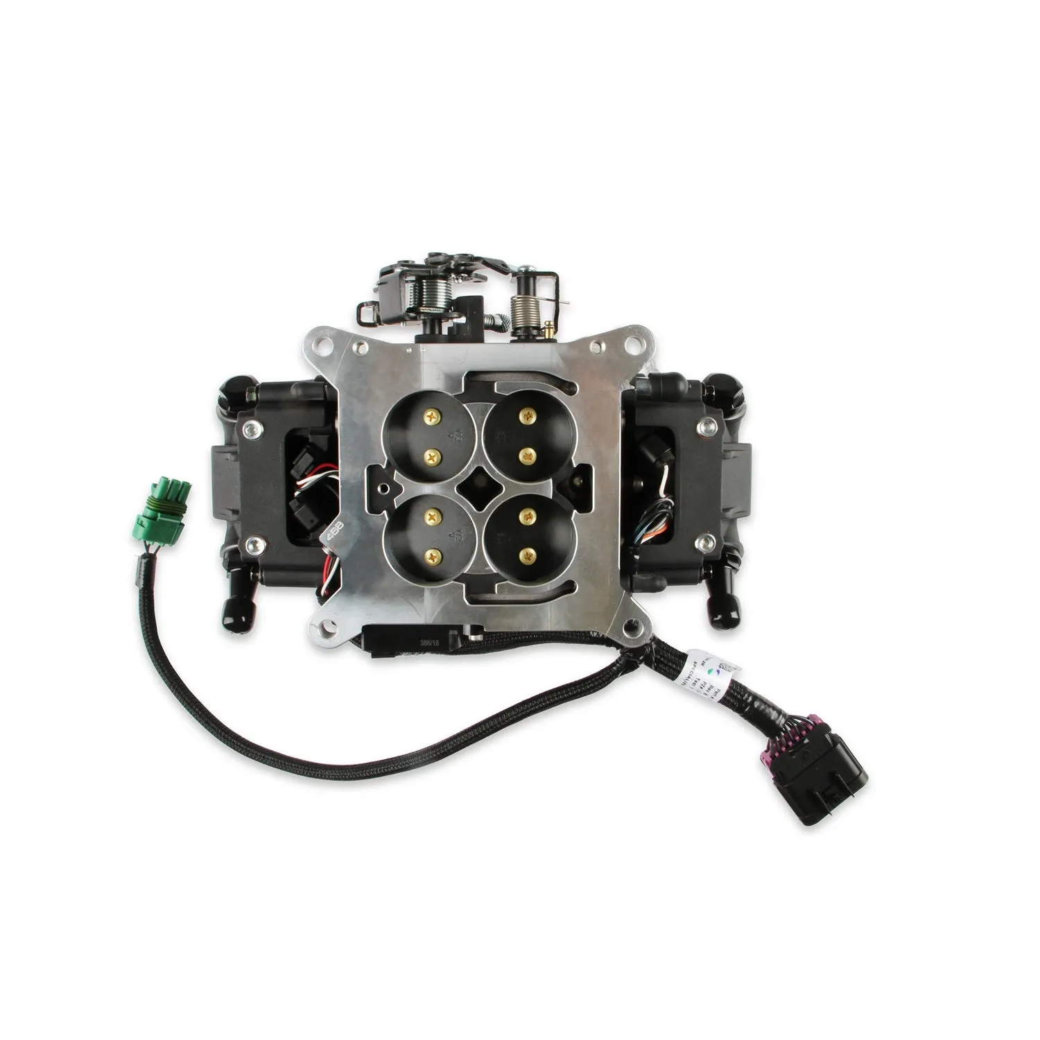 Holley EFI Terminator X Stealth Throttle Body Fuel Injection - Square Bore - Black - GM LS-Series