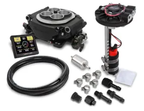 HOLLEY SNIPER EFI 4 Barrel Fuel Injection Conversion RETURNLESS MASTER KIT - BLACK CERAMIC