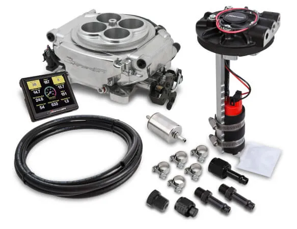 HOLLEY SNIPER EFI 4 Barrel Fuel Injection Conversion RETURNLESS MASTER KIT - SHINY FINISH