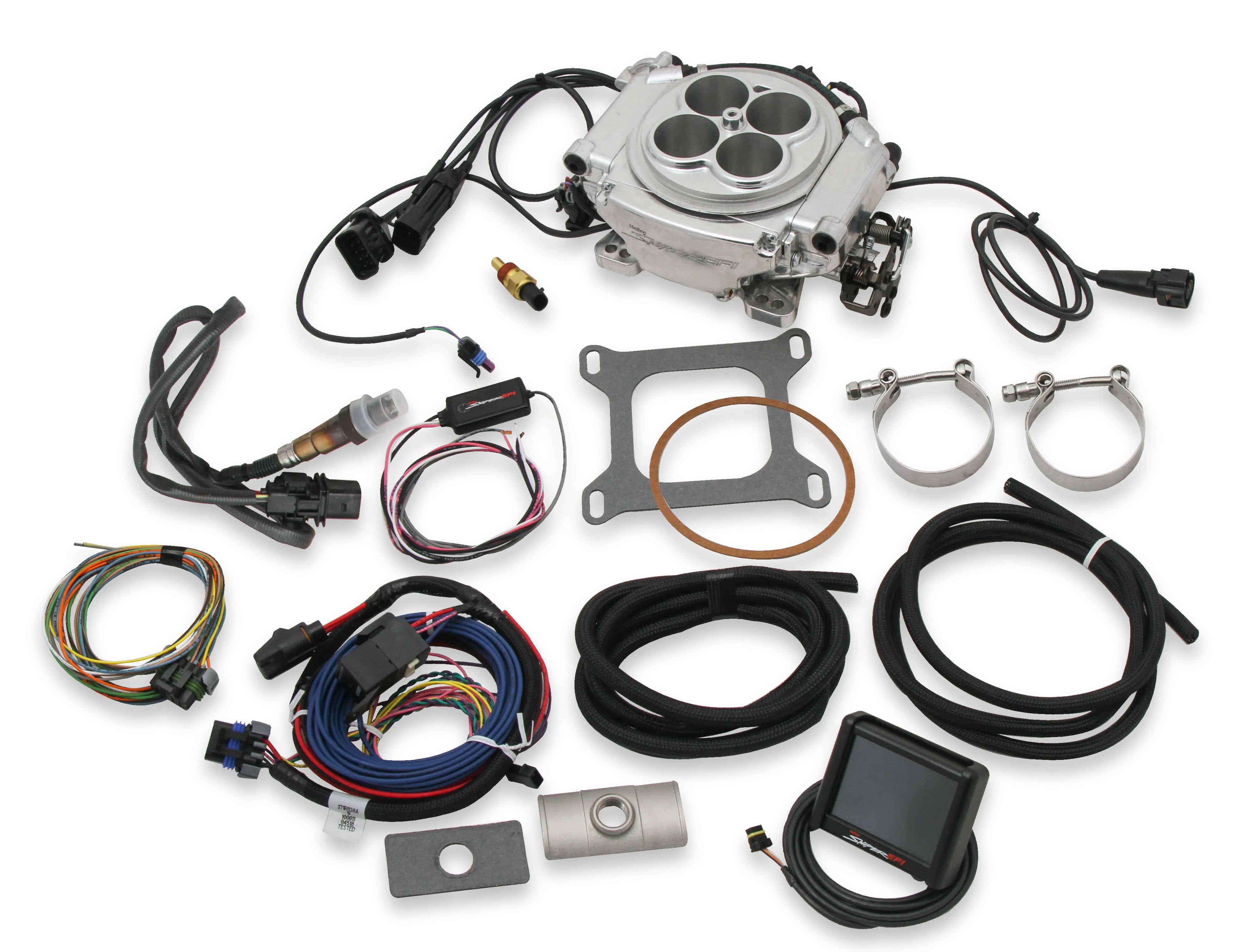HOLLEY SNIPER EFI 4 Barrel Fuel Injection Conversion RETURNLESS MASTER KIT - SHINY FINISH