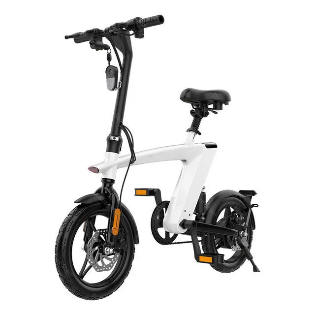 HX H1 Foldable Electric Bike 250W 36V 10AH  14 Inch Folding Electric Bike Compact E-Bike for Convenient Transportation E-Bike Removable Battery