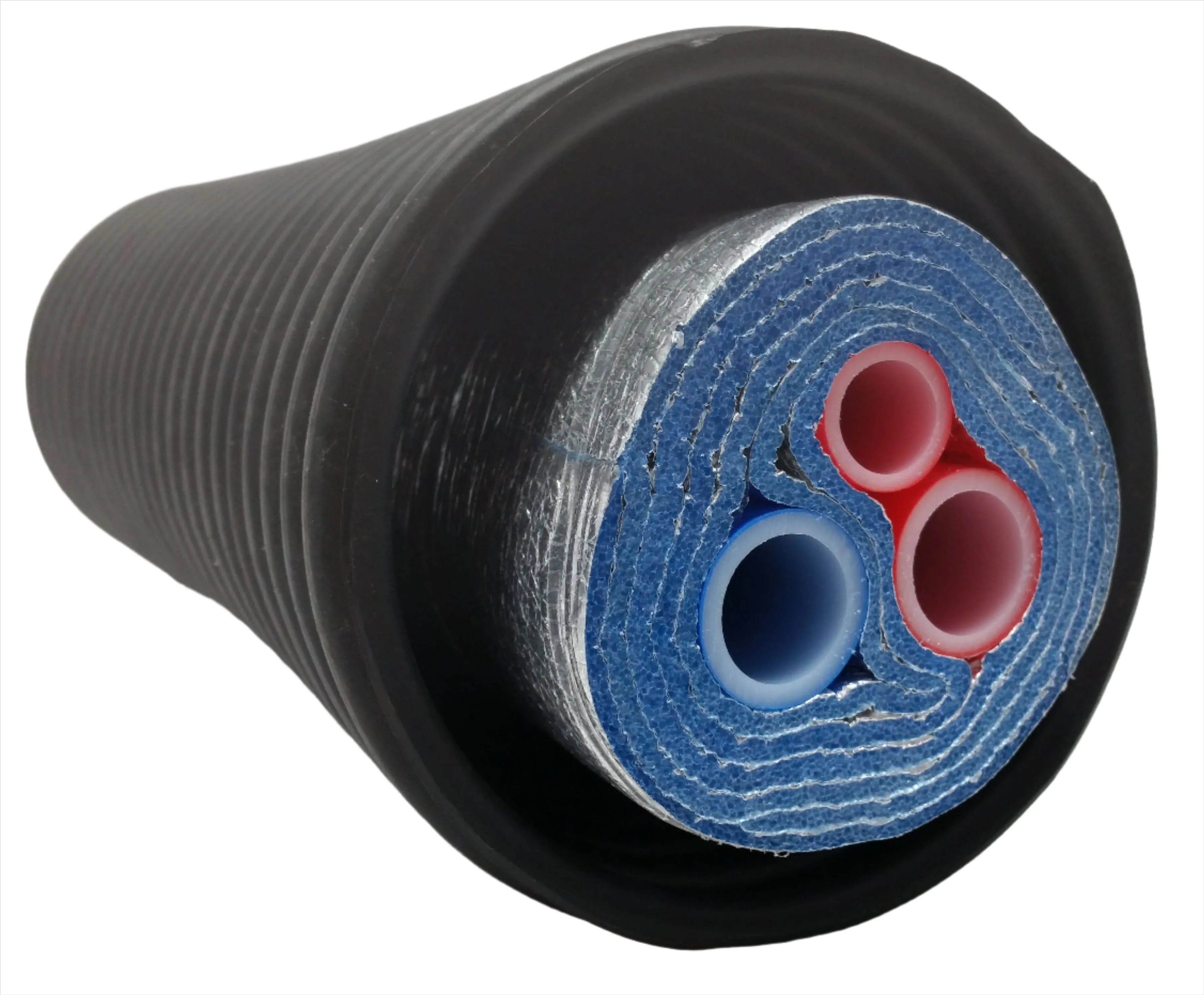 Insulated Pipe 5 Wrap, (3) 1" Oxygen Barrier lines