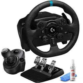 Logitech G923 Racing Wheel and Pedals For PC, PS4, PS5 with Logitech Shifter