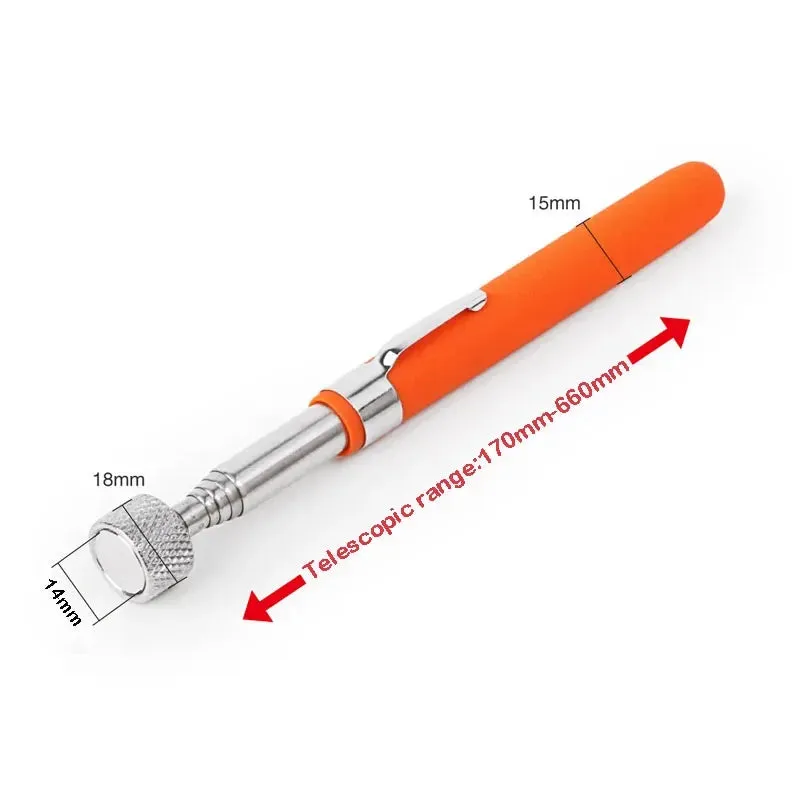 Magnetic Pickup Tool Telescopic Adjustable Magnetic Pick-Up Tool Grip Extendable Magnet Stick Handy Tool for Picking Up Nut Bolt