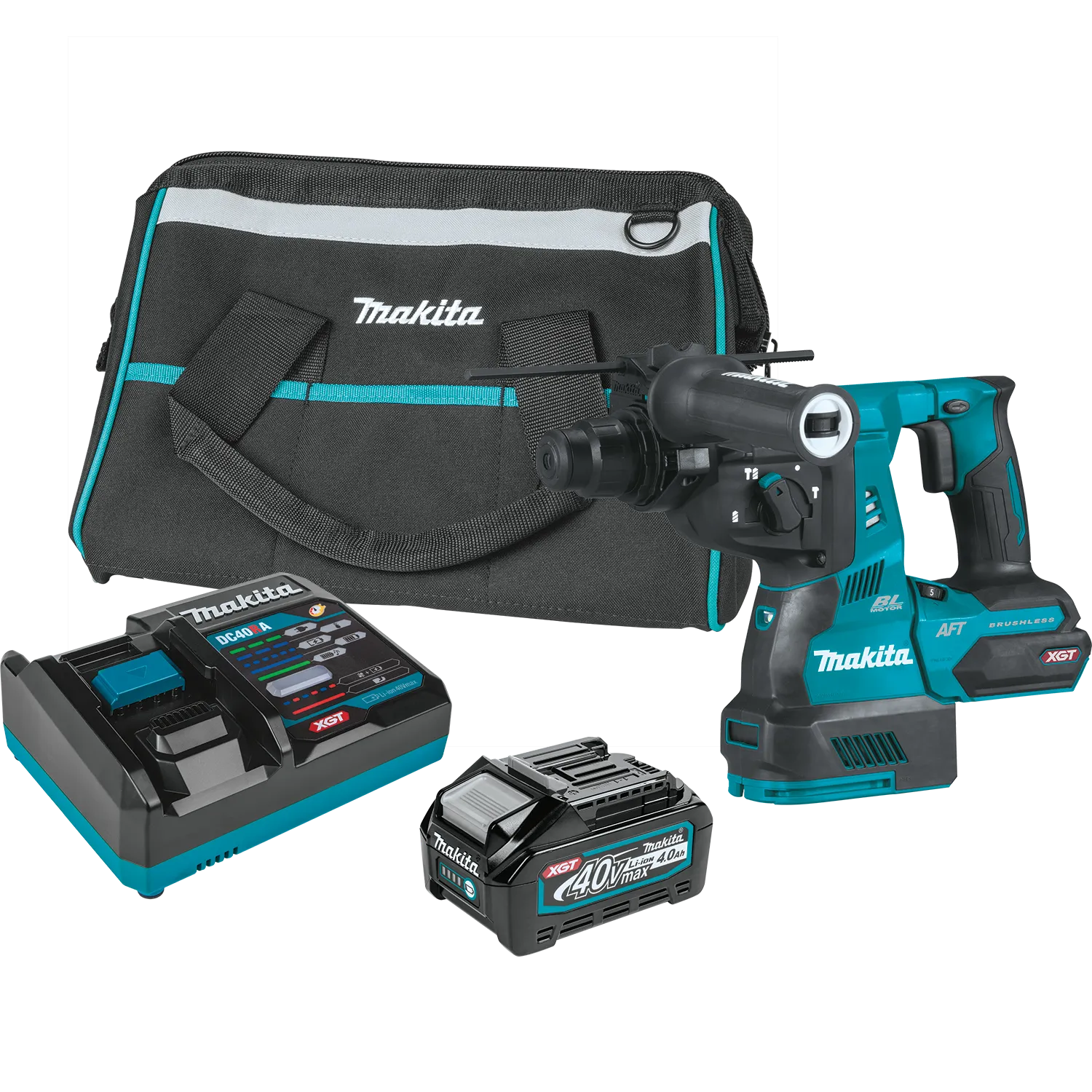 Makita GRH01M1 40V Max XGT 1-1/8" AVT Rotary Hammer Kit