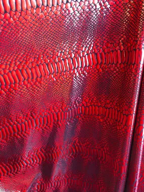 Metallic Snake Animal Print Fabrics - Lycra Spandex Fabric Sold By The Yard (Pick a Color)