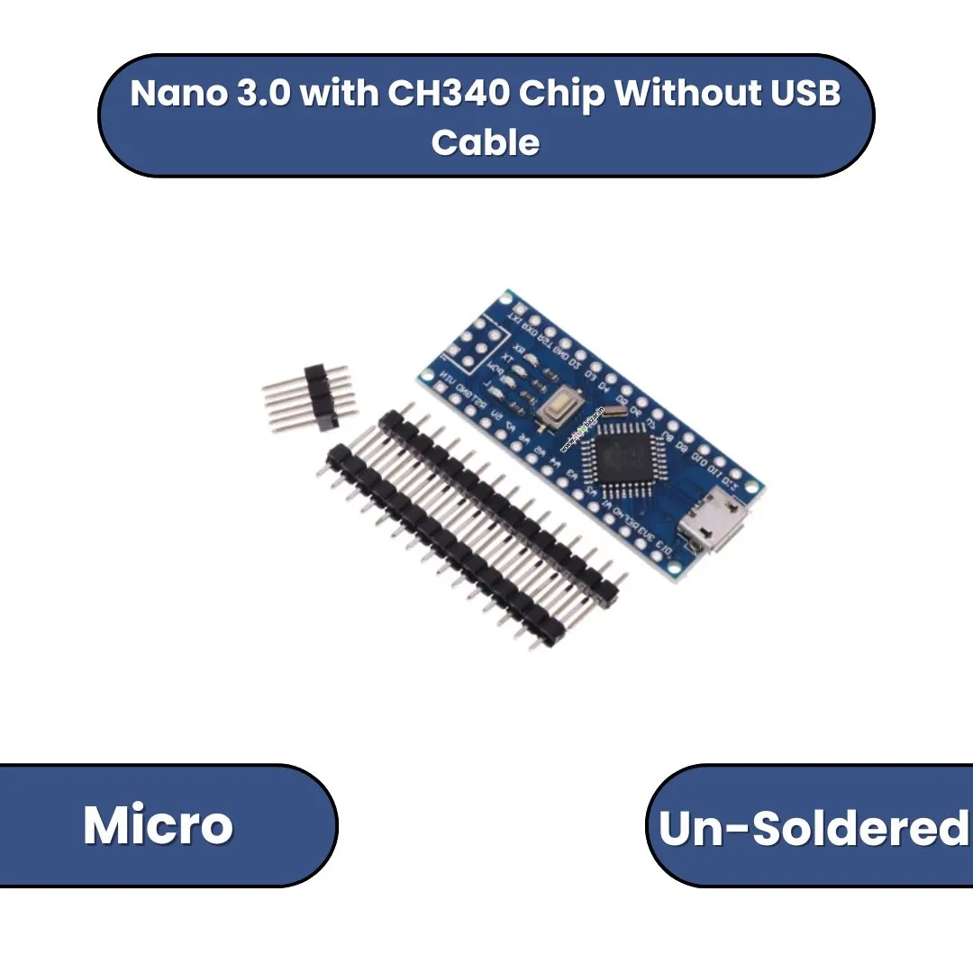 Nano 3.0 with CH340 Chip without USB cable