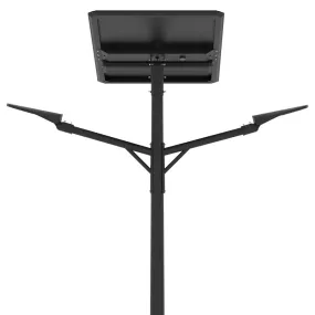 NATRON | Solar LED Street Light | 2X50 Watt | 2x9800 Lumens | 3000K-6000K | Parking Lot Light | Solar All in One Pro Street Light | 5 Years Warranty