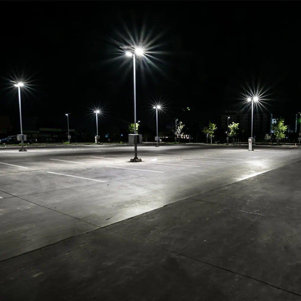 NATRON | Solar LED Street Light | 80 Watt | 15680 Lumens | 3000K-6000K | Parking Lot Light | Solar All in One Pro Street Light | 5 Years Warranty