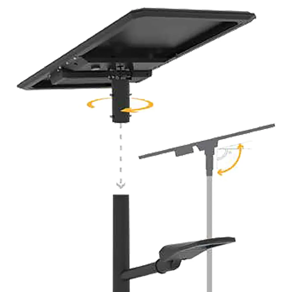 NATRON | Solar LED Street Light | 80 Watt | 15680 Lumens | 3000K-6000K | Parking Lot Light | Solar All in One Pro Street Light | 5 Years Warranty