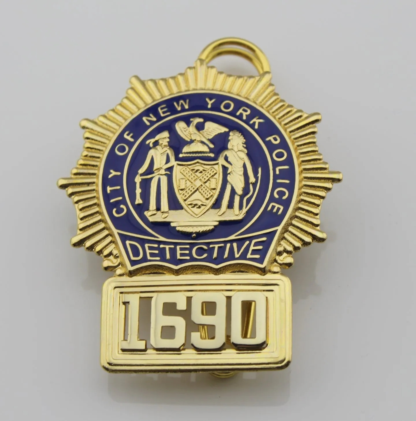 New York department NYPD detective Replica metal insignia badges