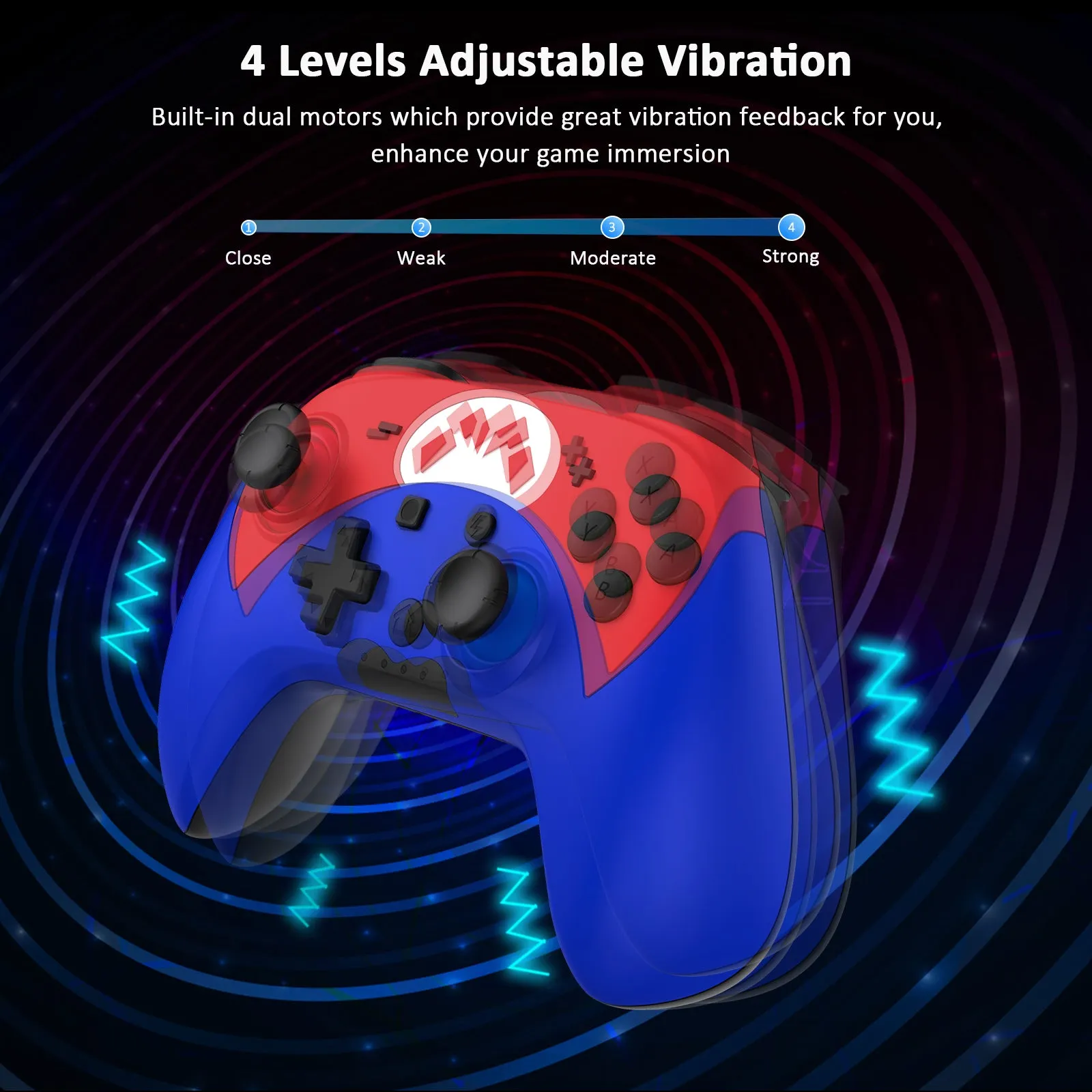 NexiGo NS60 Controller for Nintendo Switch/Lite/OLED Mario