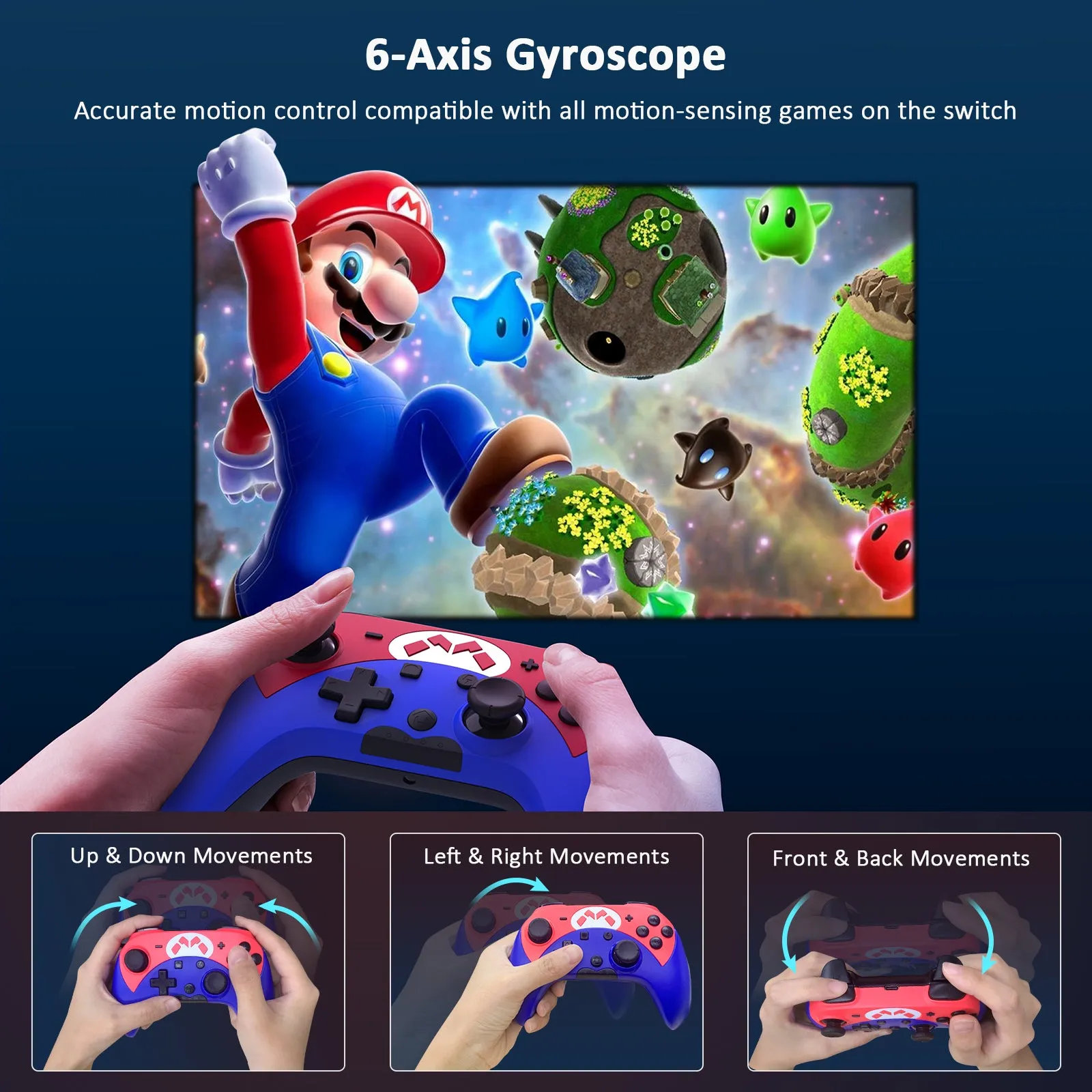 NexiGo NS60 Controller for Nintendo Switch/Lite/OLED Mario