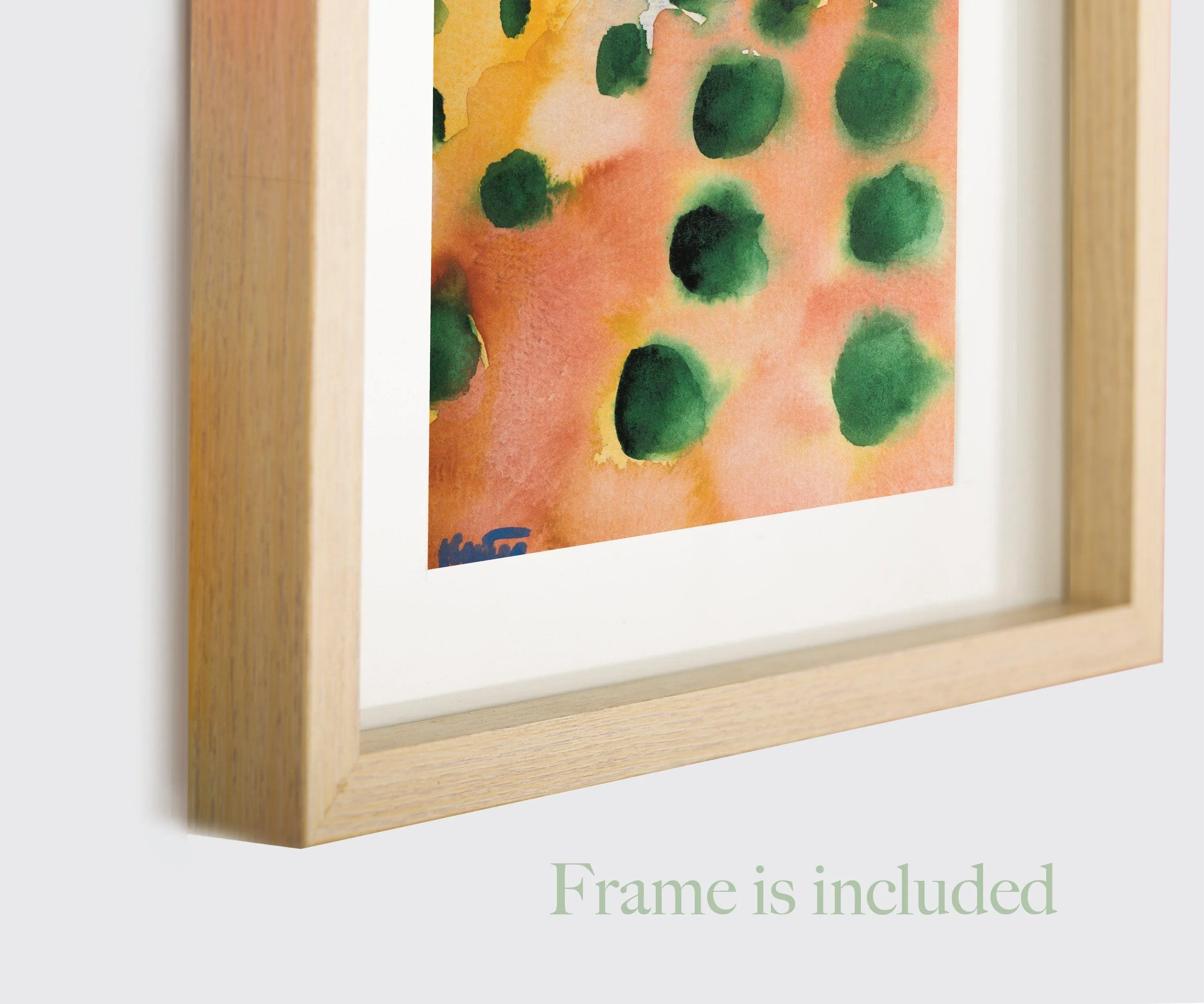 Olive trees landscape watercolor painting miniature painting plein air painting